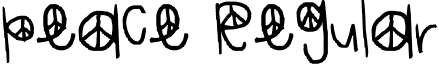 peace Regular font - peace.ttf