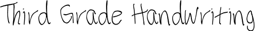 Third Grade Handwriting font - Third_Grade_Handwriting_(5).ttf