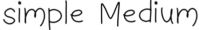 simple Medium font - lazy_line.ttf