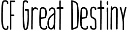 CF Great Destiny font - CFGreatDestiny-Regular.ttf