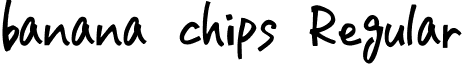 banana chips Regular font - bananachips.ttf