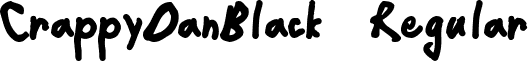 CrappyDanBlack Regular font - CrappyDanBlack.ttf