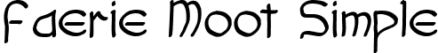 Faerie Moot Simple font - faemoot4s.ttf