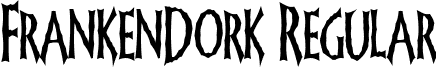 FrankenDork Regular font - FrankenDork.ttf