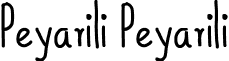 Peyarili Peyarili font - peyarili.ttf