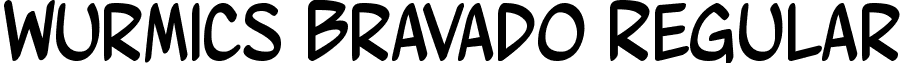 Wurmics Bravado Regular font - Wurmics_Bravado.ttf