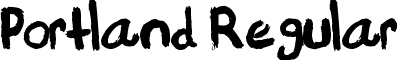 Portland Regular font - Portland-1.ttf