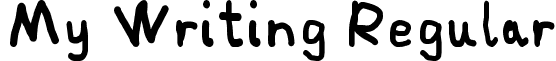 My Writing Regular font - Paint_Letters.ttf