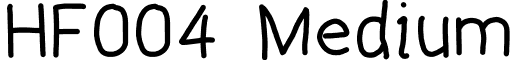 HF004 Medium font - Handwritten_004_by_Ferren.ttf