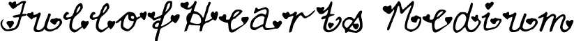 FullofHearts Medium font - FullofHearts.ttf