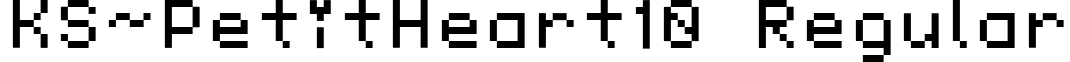 KS-PetitHeart10 Regular font - KS-PetitHeart_10.ttf