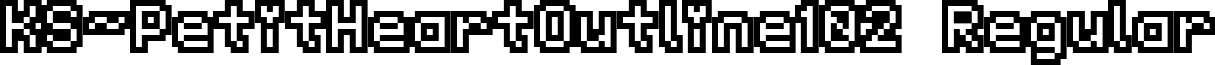 KS-PetitHeartOutline102 Regular font - KS-PetitHeartOutline10_2.ttf