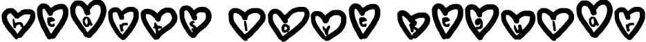 hearts love Regular font - hearts_love.ttf
