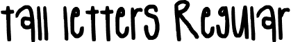tall letters Regular font - tall_letters.ttf