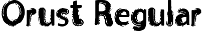 Orust Regular font - orust.ttf