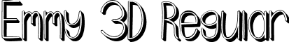 Emmy 3D Regular font - Emmy_3D.ttf