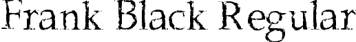 Frank Black Regular font - Frank Black.ttf