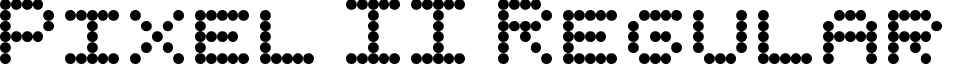 Pixel II Regular font - Pixel II.ttf