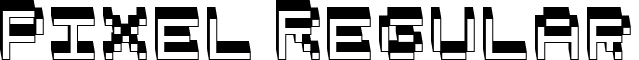 Pixel Regular font - Pixel_I_3d.ttf