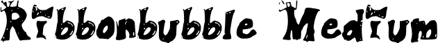 Ribbonbubble Medium font - Ribbonbubble.ttf