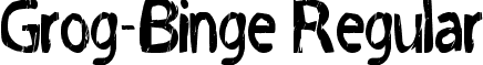 Grog-Binge Regular font - Grog-Binge.ttf