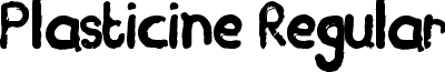 Plasticine Regular font - Plasticine.ttf