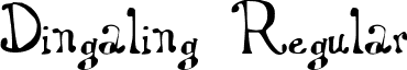 Dingaling Regular font - DinglalingFW_tt.ttf