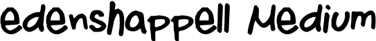 edenshappell Medium font - edenshappell.ttf