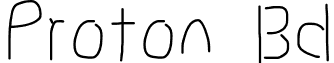 Proton Bd font - ProtonBd.otf