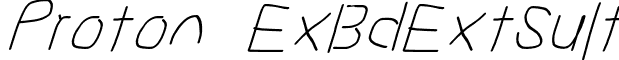 Proton ExBdExtSuIt font - ProtonExBdExtSuIt.otf