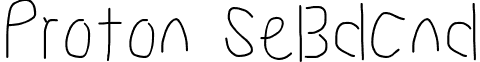 Proton SeBdCnd font - ProtonSeBdCnd.otf