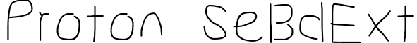 Proton SeBdExt font - ProtonSeBdExt.otf