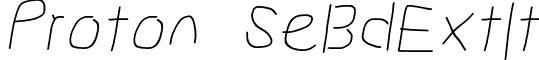 Proton SeBdExtIt font - ProtonSeBdExtIt.otf