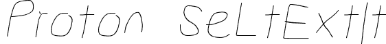 Proton SeLtExtIt font - ProtonSeLtExtIt.otf