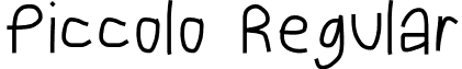 Piccolo Regular font - Piccolo.otf