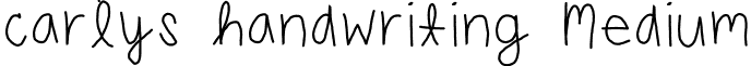 carlys handwriting Medium font - 3-43ed0_(2).ttf