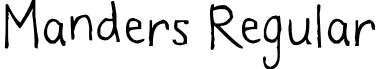 Manders Regular font - Manders.ttf