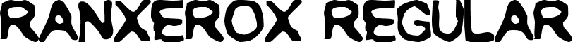 RANXEROX Regular font - RANXEROX.TTF