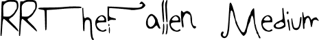 RRTheFallen Medium font - RRTheFallen.ttf