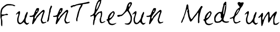 FunInTheSun Medium font - FunInTheSun.ttf