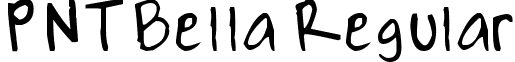 PNTBella Regular font - PNTBella.ttf