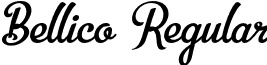 Bellico Regular font - Bellico_Demo_Version.otf