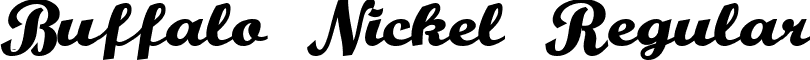 Buffalo Nickel Regular font - Buffalo_Nickel.ttf