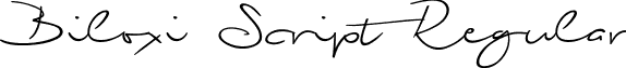 Biloxi Script Regular font - Biloxi_Script.ttf