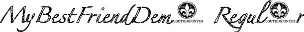 MyBestFriendDemo Regular font - MyBestFriendDemo-Regular.ttf