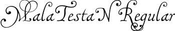 MalaTestaN Regular font - malatNU.ttf