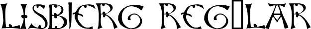 Lisbjerg Regular font - lisbjerg.ttf