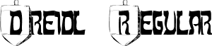 Dreidl Regular font - dreidl.ttf