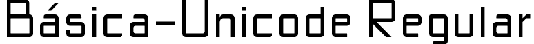 Básica-Unicode Regular font - FS_JC_bsicaunicode.ttf