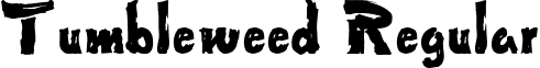 Tumbleweed Regular font - Tumbleweed.ttf
